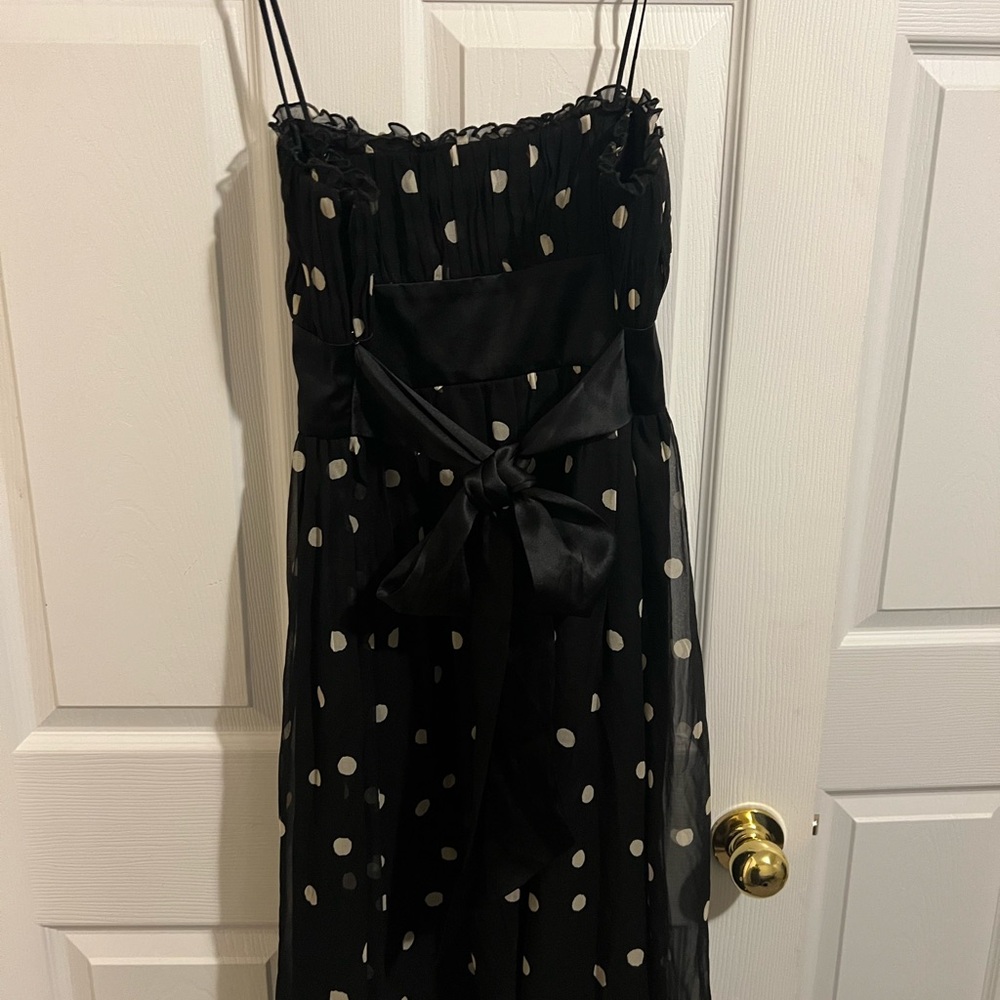 Nine West Black Dress with White Accents